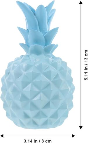 HOMSFOU Nordic Style Resin Pineapple Figurine Small Tabletop Decor for Living Room Office Bedroom Centerpiece in Kuwait