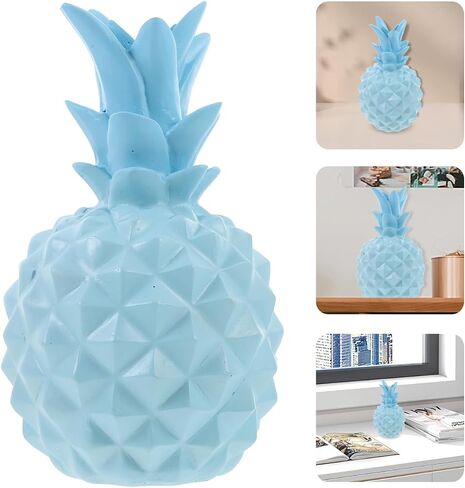 HOMSFOU Nordic Style Resin Pineapple Figurine Small Tabletop Decor for Living Room Office Bedroom Centerpiece in Kuwait