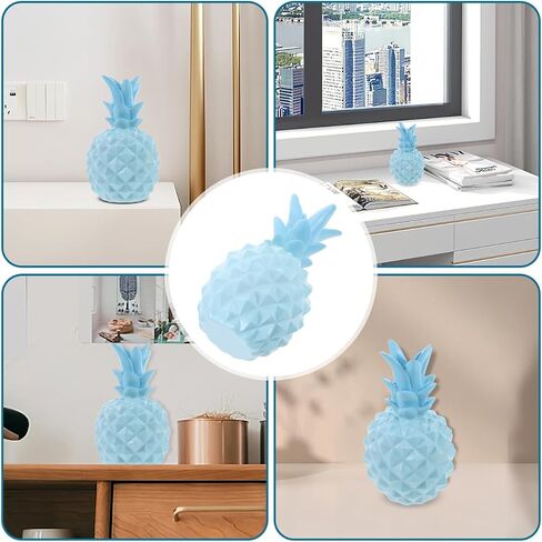 HOMSFOU Nordic Style Resin Pineapple Figurine Small Tabletop Decor for Living Room Office Bedroom Centerpiece in Kuwait