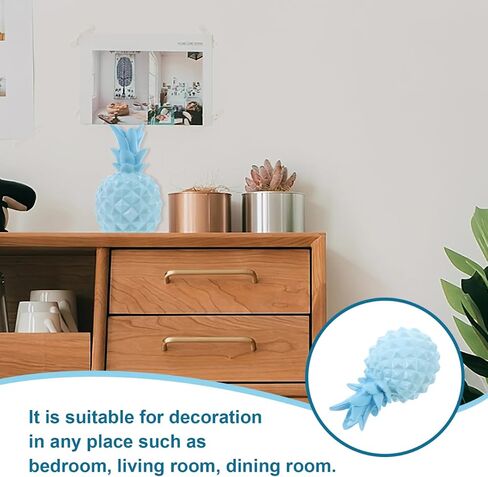 HOMSFOU Nordic Style Resin Pineapple Figurine Small Tabletop Decor for Living Room Office Bedroom Centerpiece in Kuwait