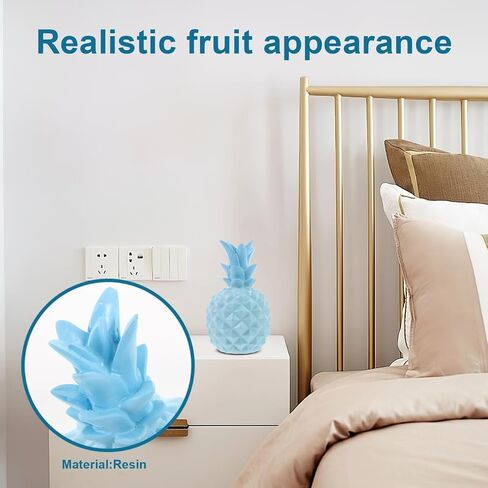 HOMSFOU Nordic Style Resin Pineapple Figurine Small Tabletop Decor for Living Room Office Bedroom Centerpiece in Kuwait