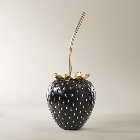 Z Gallerie Grand Strawberry Resin Ornament,Desk Oversized Artificial Fruit Decor Strawberry Sculpture Housewarming Gift in Saudi Arabia