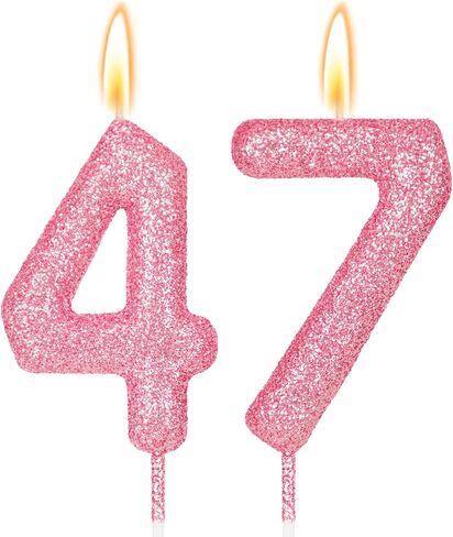 2.76 inch Large 15 Candle Birthday Girl, 15th Birthday Candles for Girls 15 Year Old Birthday Party Decorations, Pink 15 Candles Cake Decoration Girl 15th Anniversary Celebration Supplies in Saudi Arabia
