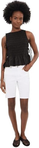NYDJ Womens Ella Shorts in Optic White in Kuwait