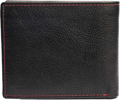 Just Blanks JB002 Men's Genuine Leather Wallet, Black, OneSize in Saudi Arabia