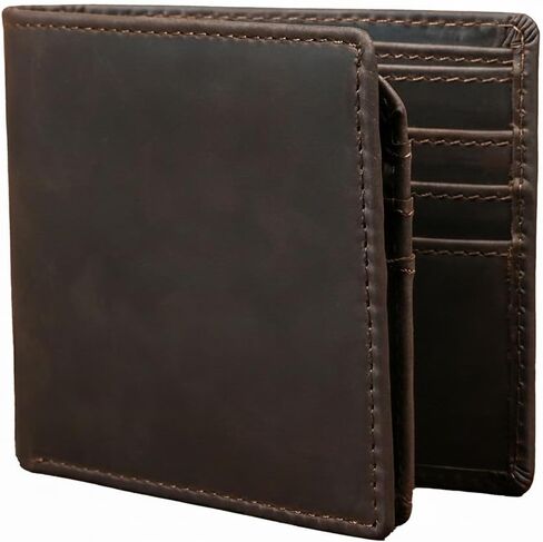 JOSOOS Premium Leather Wallet for Men, RFID Protected, Bi-Fold in Kuwait