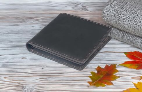 JOSOOS Premium Leather Wallet for Men, RFID Protected, Bi-Fold in Kuwait