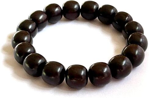 Authentic Red Sandalwood Bracelet, Handmade Mala Bead Bracelet for Prayer Stress Relief, Mindfulness, Zen Gift in Saudi Arabia