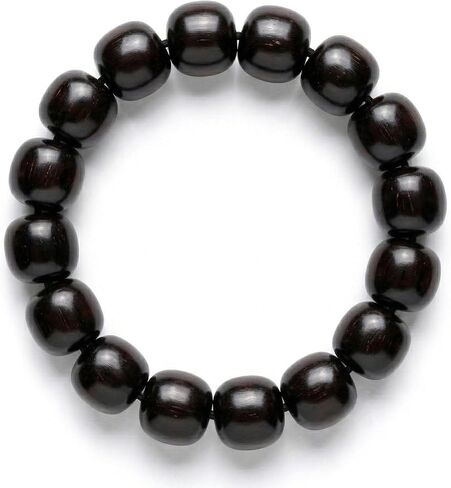 Authentic Red Sandalwood Bracelet, Handmade Mala Bead Bracelet for Prayer Stress Relief, Mindfulness, Zen Gift in Kuwait