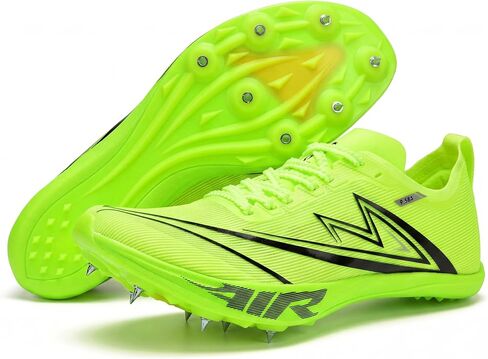 Track and Field Spikes Shoes Men Women Full Length Carbon Plate Running Shoes with Air Cushion Track Race Jumping Sneakers Professional Running Tarck Spikes Shoes in Saudi Arabia