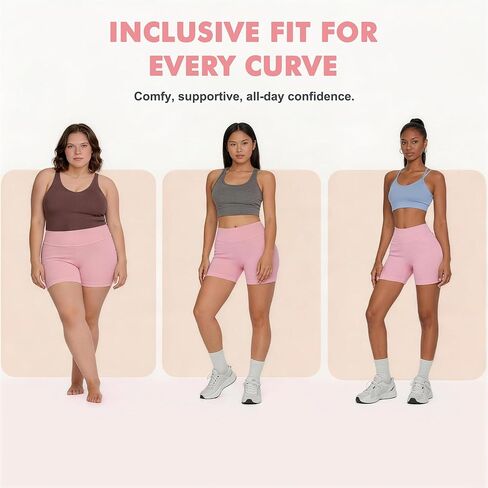 mysuntown 2 Pack Women Workout Shorts, 4.5" High Waisted Butt Lifting Shorts for Running Yoga Gym, Seamless Biker Shorts in Saudi Arabia