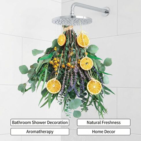 Dried Eucalyptus Lavender Bundle 110 Pcs 6 Kinds Mixed, 15-17 Inch Natural Preserved Shower Plants, Hanging Fragrance Bouquet for Bathroom Home Decor in Saudi Arabia