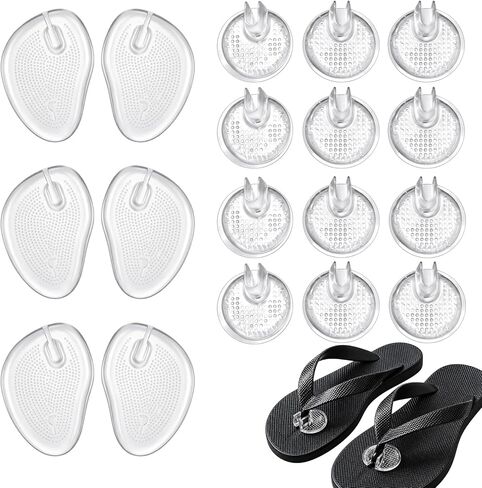 9 Pairs Thong Sandal Toe Protectors and Flip Flop Toe Protector, PU Toe Pads for Heels, Comfort Cushion for Foot Pain Relief and Daily Sandal Wear in Saudi Arabia