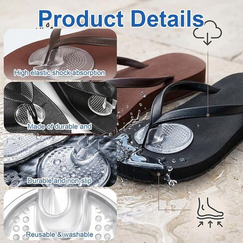 9 Pairs Thong Sandal Toe Protectors and Flip Flop Toe Protector, PU Toe Pads for Heels, Comfort Cushion for Foot Pain Relief and Daily Sandal Wear in Saudi Arabia