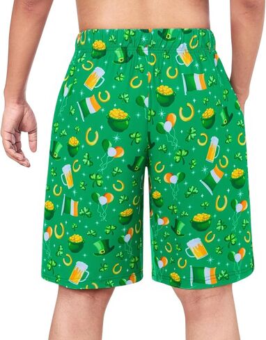 Vogseek Men's Christmas Pajama Shorts Men Pj Sleepwear Bottoms with Drawstring in Kuwait