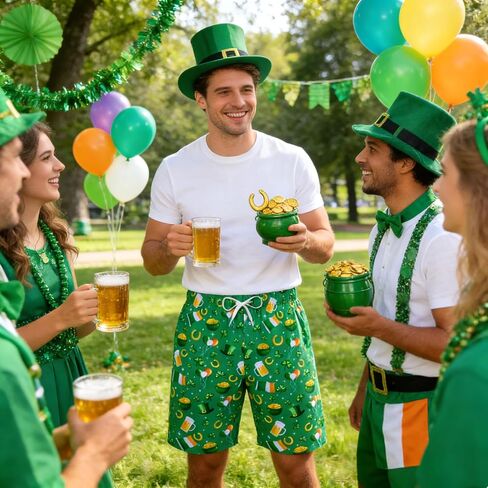 Vogseek Men's Christmas Pajama Shorts Men Pj Sleepwear Bottoms with Drawstring in Kuwait