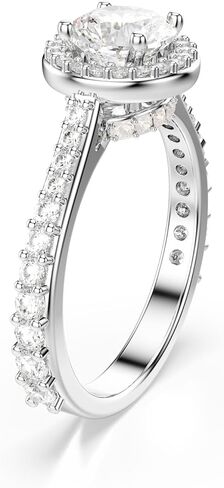خاتم Swarovski Una Angelic، قطع دائري، شفاف، لمسة نهائية من الروديوم in Kuwait