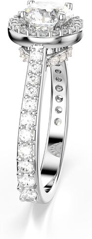 خاتم Swarovski Una Angelic، قطع دائري، شفاف، لمسة نهائية من الروديوم in Kuwait