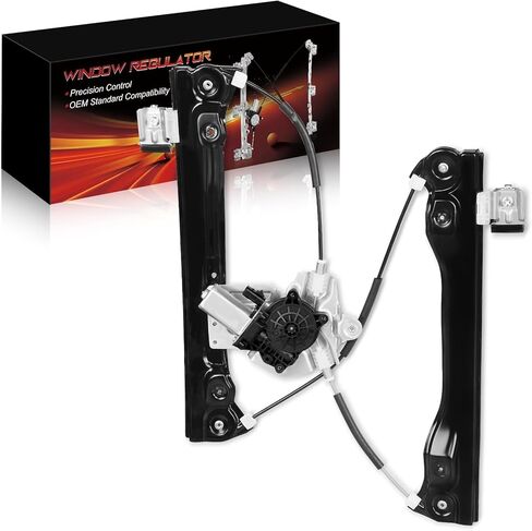 Front Left Power Window Regulator with Motor for:-Chevy Cruze Diesel Eco L Ls Lt LTZ 2012 2013 2014 2015, Cruze Limited 2016, 2 Pins Connector Replace# 95265280 751-739 95382556 95919259 in Saudi Arabia