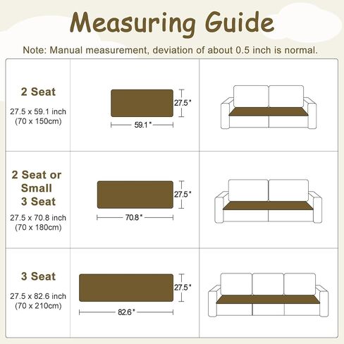 ALIECOM Waterproof Couch Covers for Dogs Sofa Cover Washable Non Slip Couch Covers for 3 Cushion Sofa Pet Friendly Soft Fuzzy Thick Sofa Slipcovers Furniture Protector (Ivory White, 27.5x70.8in) in Saudi Arabia