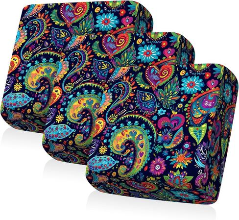 Couch Cushion Covers, Stretch Soft Slipcover Washable Non-Slip Furniture Protector for Indoor Outdoor (1, Blue Leaf, M(27.5" D*52" W*9" H)) in Saudi Arabia
