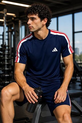 adidas Men's Train Essentials 3-Stripes Training T-Shirt in Kuwait