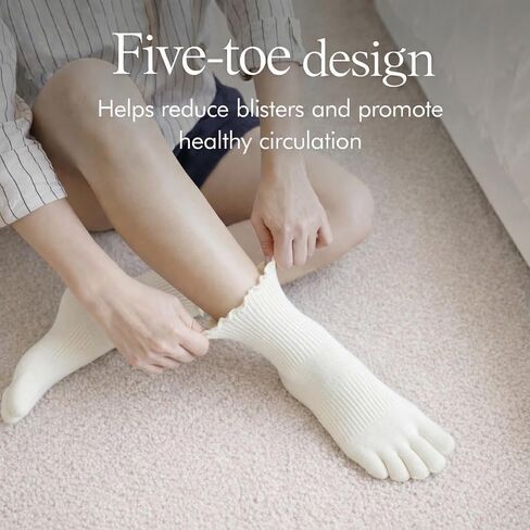 Soxsense Women’s Cotton Ruffle Toe Socks, Soft Breathable Ankle Socks with Cute Lettuce Edge, 3 Pairs in Saudi Arabia