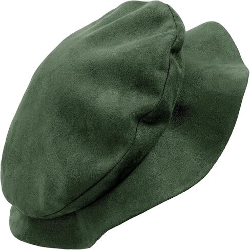 Renaissance Tudor Flat Cap Medieval Faux Suede Beret Hat Vintage Costume Accessory Men Women in Saudi Arabia
