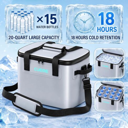 CUEME Ice Machine for Knee After Surgery with Upgraded Strap-Sewn Compression Pad, 20 QT, Programmable Timer Knee Ice Machine, Cryotherapy Pain Relief, Cold Therapy Machine for Shoulder/Hip/Ankle/Foot in Saudi Arabia