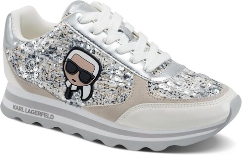 Karl Lagerfeld Women's Meade Lace Up Sneaker with Karl Head in Kuwait