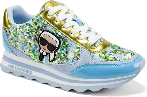 Karl Lagerfeld Women's Meade Lace Up Sneaker with Karl Head in Kuwait