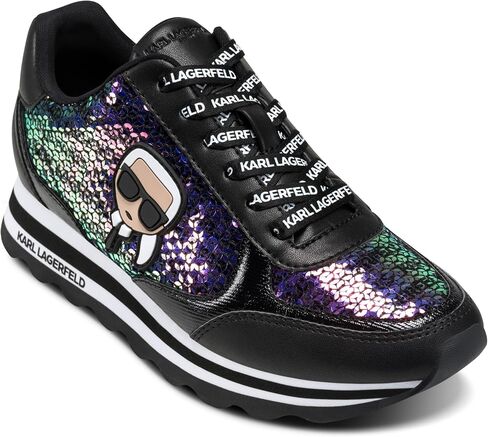 Karl Lagerfeld Women's Meade Lace Up Sneaker with Karl Head in Kuwait