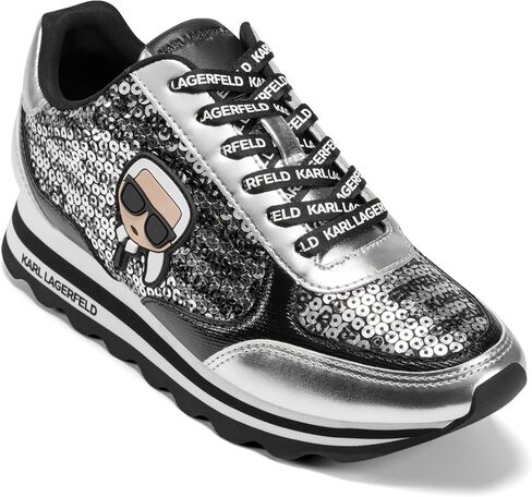 Karl Lagerfeld Women's Meade Lace Up Sneaker with Karl Head in Kuwait