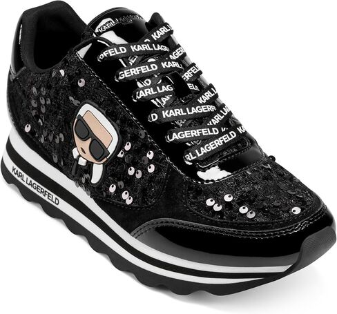 Karl Lagerfeld Women's Meade Lace Up Sneaker with Karl Head in Kuwait