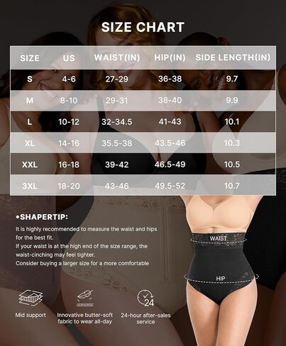 ملابس داخلية من SHAPELLX للنساء من Faja لتشكيل الجسم والتحكم في البطن ملابس داخلية عالية الخصر لتشكيل الخصر سراويل داخلية سوداء صغيرة in Saudi Arabia