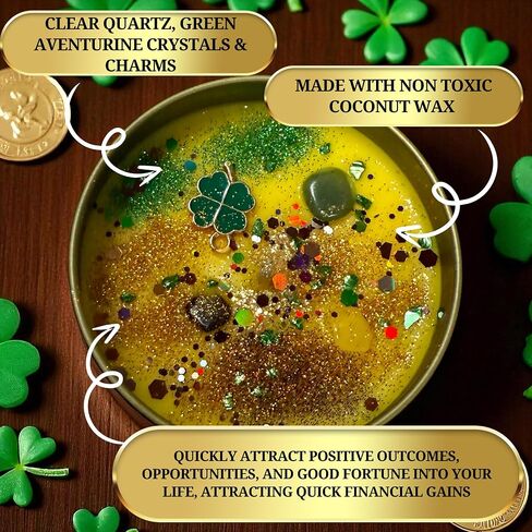 – Fast Luck Candle | Ritual Spell Candle for Quick Luck, Prosperity, Money Drawing & Opportunity | Hoodoo, Wiccan, Pagan, Conjure (Small 4oz) in Saudi Arabia