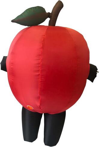 Lormaka Inflatable Red Apple Costume, Funny Fruit Halloween Outfit for Adults, Novelty Blow Up Suit in Saudi Arabia