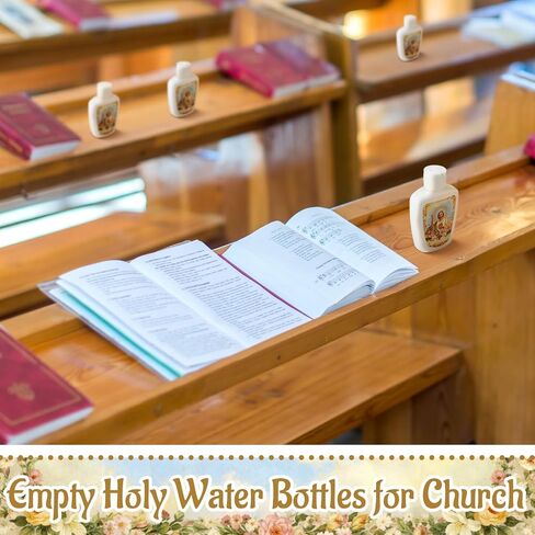 Yungyan 24 Pcs Holy Water Bottles Bulk 2oz Holy Water Container Plastic Empty Containers First Communion Confirmation Gifts for Church Events Baptisms Christian Catholic Party Favors in Kuwait