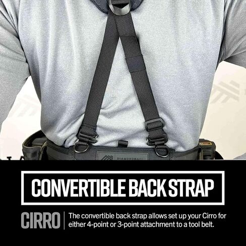 Diamondback Deluxe Suspenders for Tool Belts - Adjustable Tool Belt Suspenders for 4"- 6" Belts in Kuwait