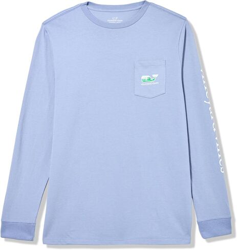 Vineyard Vines Boys' Boys' Golfers Whale Long-Sleeve Pocket Tee in Kuwait