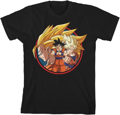 Dragon Ball Super Goku Group Art Youth Black T-Shirt in Kuwait