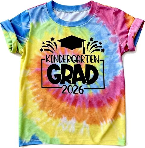 Kindergartner Pre-K Graduation T-Shirt for Boys Girls Kids Last Day of School Shirt Graduate Squad Short Sleeve Tee in Kuwait
