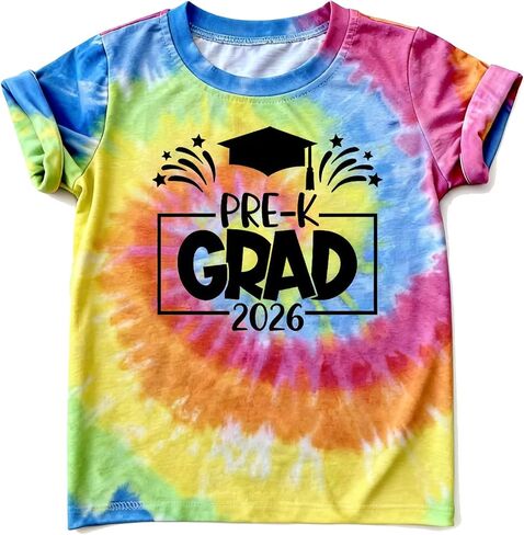 Kindergartner Pre-K Graduation T-Shirt for Boys Girls Kids Last Day of School Shirt Graduate Squad Short Sleeve Tee in Saudi Arabia