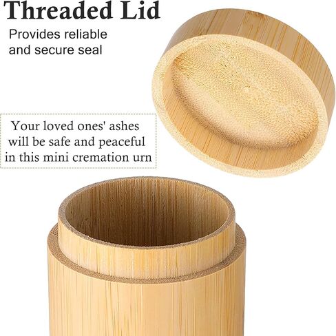 Small Bamboo Scattering Urn Tube for Human Ashes Mini Bamboo Spreading Cremation Tube Urn Keepsake Urn for Adult Male Female Pet Dog Cat Ashes 3.94''x1.97'' in Saudi Arabia