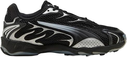PUMA Womens Inhale Metallic Lace Up Sneakers Shoes Casual - Black, Silver in Kuwait