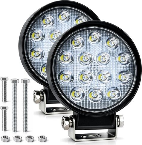 زموون شريط اضاءة LED دائري 4.5 انش 140 واط 14000 لومن مصباح كشاف للطرق الوعرة والضباب للقيادة على السقف لسيارة جيب وسيارات الدفع الرباعي والصيادين in Kuwait