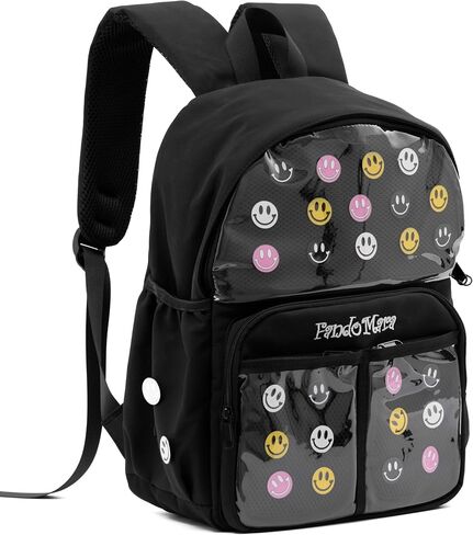 Ita Bag Pin Display Backpack with Insert, Cute Ita Backpack for Anime Cosplay, Black in Saudi Arabia