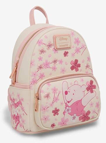 حقيبة ظهر صغيرة من Loungefly Disney Winnie the Pooh Cherry Blossom - BoxLunch حصريًا باللون الوردي in Kuwait