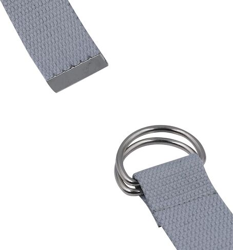 AIBEARTY Canvas Web Double D Ring Plaid Belt Silver Buckle Long Waistband for Women Men Teens in Kuwait