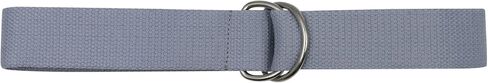 AIBEARTY Canvas Web Double D Ring Plaid Belt Silver Buckle Long Waistband for Women Men Teens in Kuwait